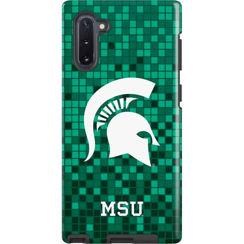 Michigan State University Spartans Digital Pixels Galaxy Cases